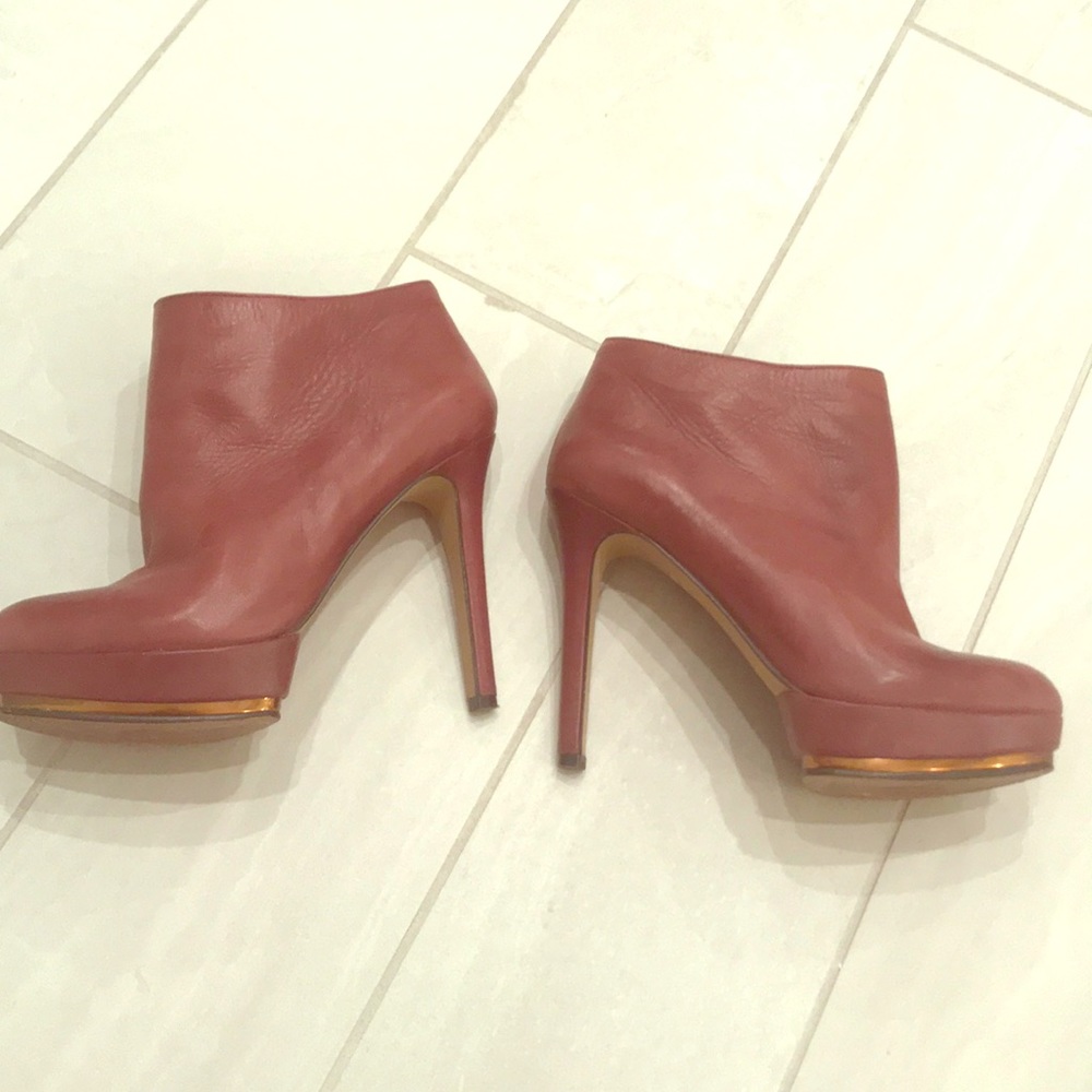 Vince Camuto wine colored bootie